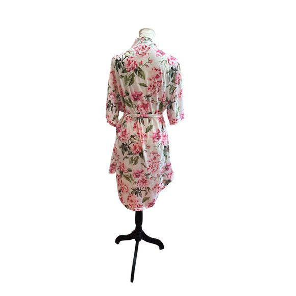 Floral Kimono Robe With Belt By Show Me Your Mumu O/S White Pink Lightweight - Picture 2 of 7